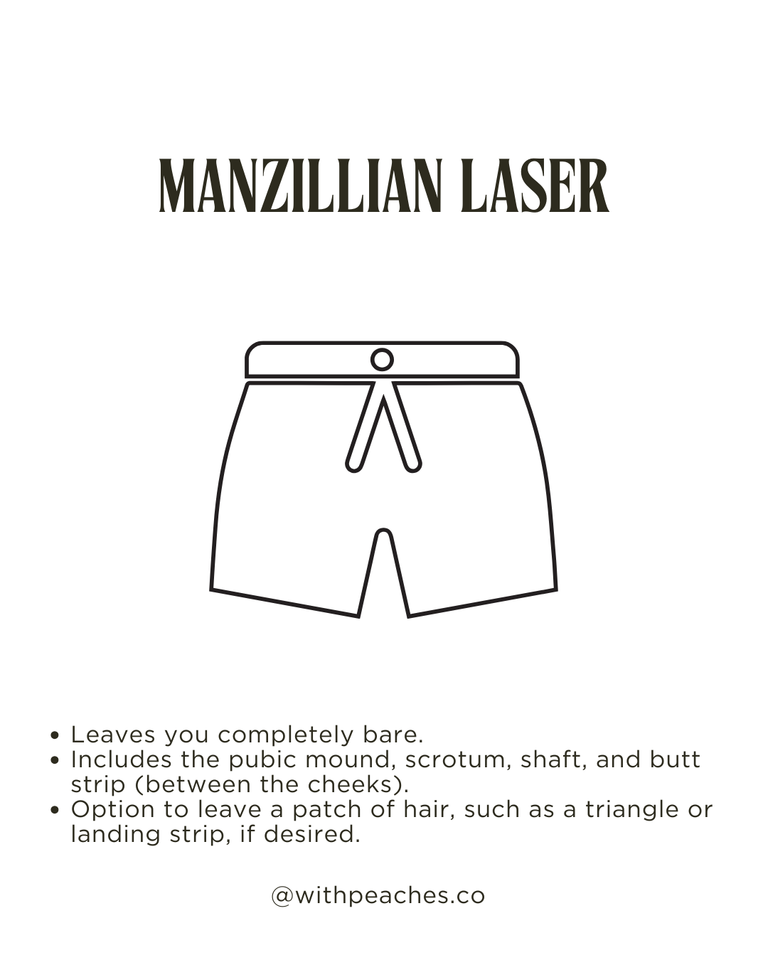 Laser Hair Removal - Manzillian (8 Sessions Package)